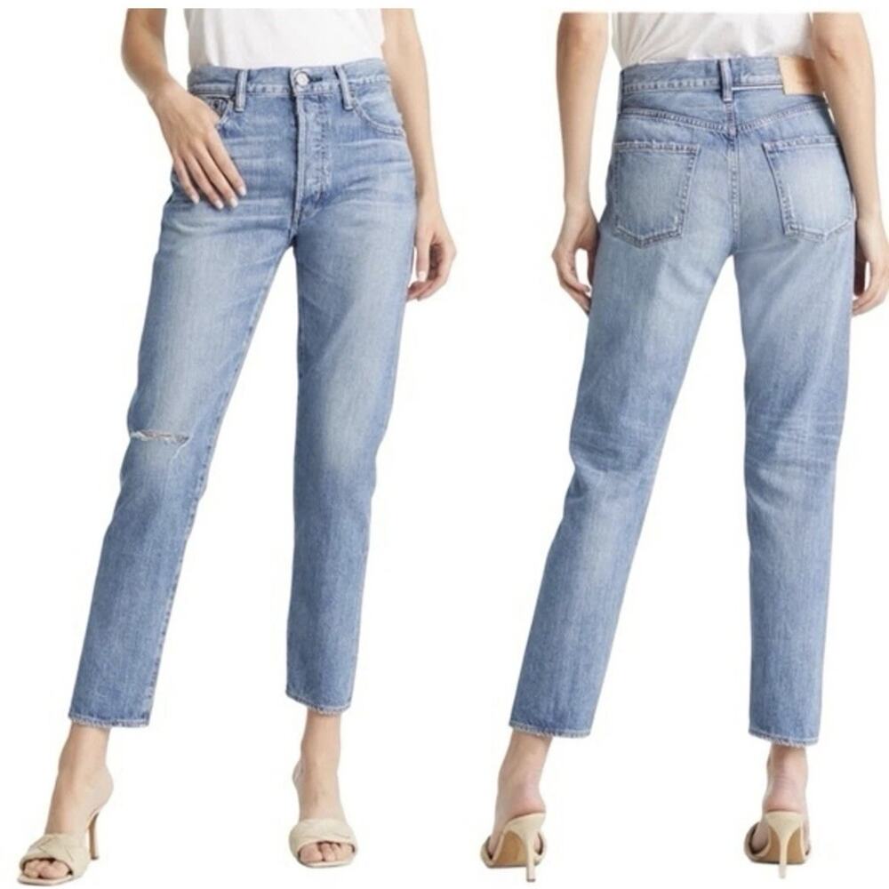Moussy Jeans Size 32 Julian‎ Light Oz Tapered Hi Rise Japan Denim